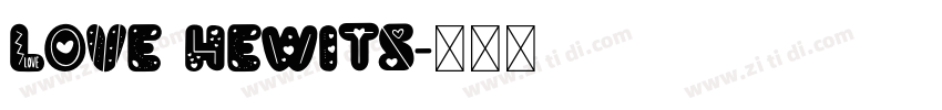 Love Hewits字体转换